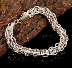 Handcrafted Silver Plated Brass Designer Bracelet for Boys